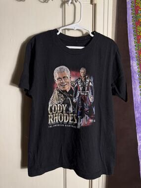 WWE Cody Rhodes The American Nightmare T Shirt Black Wrestling Graphic Tee